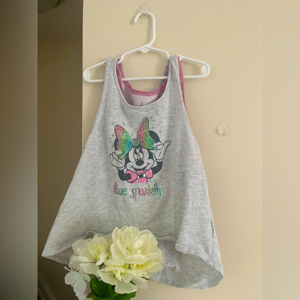 Disney Minnie Mouse tank top with sports bra